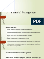 Intro To Financial Management