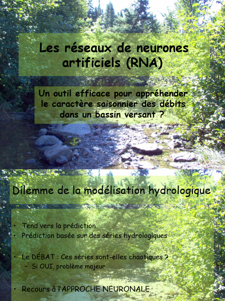 Les Réseaux de Neurones Artificiels (RNA) | PDF | Neuroscience ...