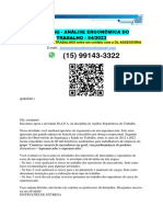 Mapa - GQ - Análise Ergonômica Do TRABALHO - 54/2023: Assessoria Nos Seus TRABALHOS Entre em Contato Com A DL ASSESSORIA