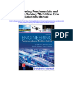 Engineering Fundamentals and Problem Solving 7th Edition Eide Solutions Manual