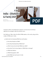 Tiktok Users in India - (Statistics & Facts) - 2023