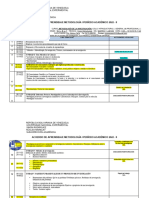 Acuerdo Metodologia de La Investigacion I 2022-2