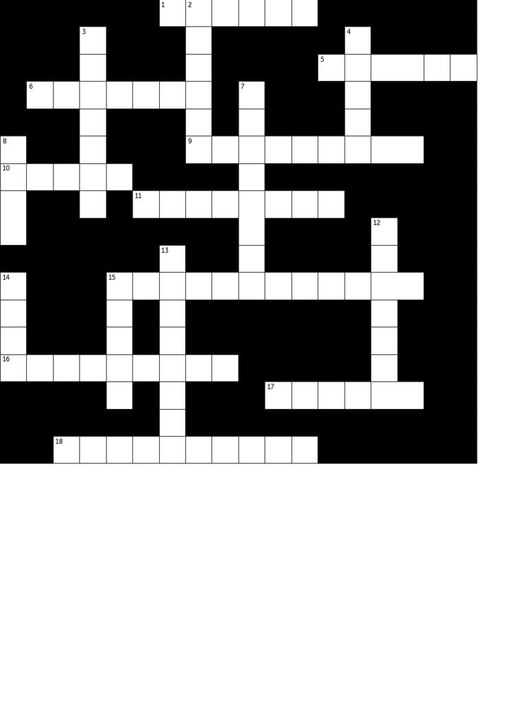 Create Crossword PDF