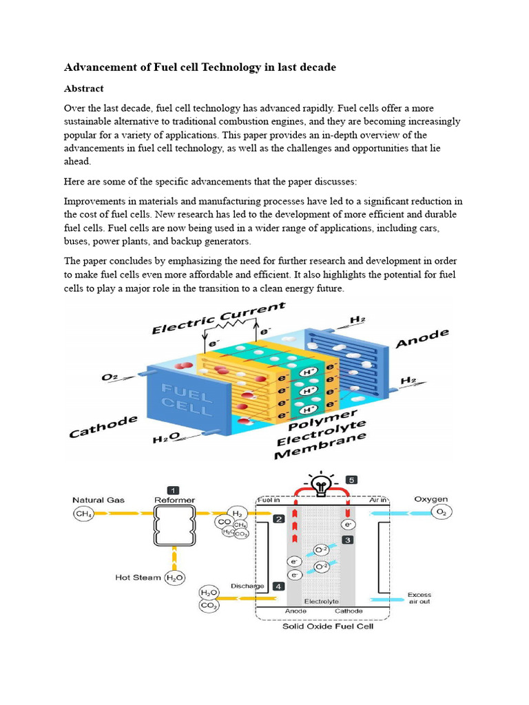 Fuel Cell Technology Advancements 2013-2023 | PDF | Fuel Cell ...