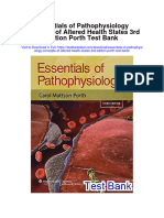 Essentials of Pathophysiology Concepts of Altered Health States 3rd Edition Porth Test Bank