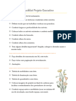 Checklist Projeto Executivo