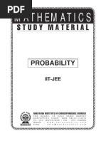 IIT Class XII Maths Probability