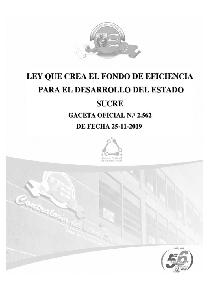 2022-03-Interpretacion - Ley Que Crea El Fondo de Eficiencia para El ...