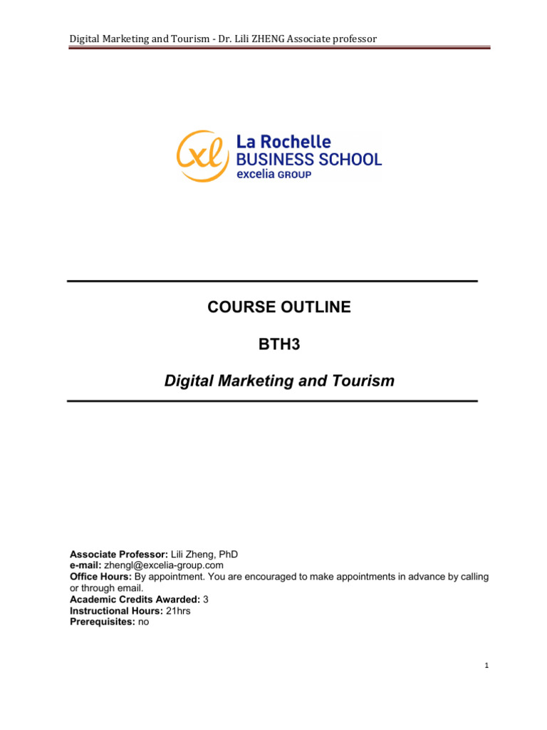 Syllabus BTH3-TD2 | PDF