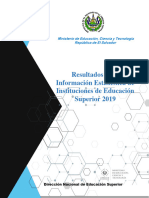 RESULTADOS DE LA INFORMACIÓN ESTADÍSTICA DE IES 2019 - v2022-1-100