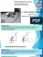 7.1 Dimámica Movimiento Circular