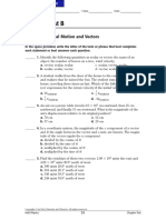 Chapter Test B: Two-Dimensional Motion and Vectors