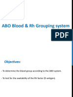 Abo Blood RH Grouping