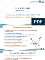 Survei GNSS 8 - Perencanaan Dan Persiapan Survei Statik GPS - 1 - 2023