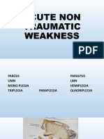 Acute Non Traumatic Weakness