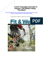 Fit and Well Core Concepts and Labs in Physical Fitness 11th Edition Fahey Test Bank