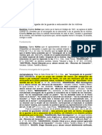 Persona Encargada de La Guarda o Educación de La Víctima