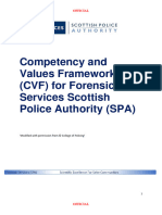 Forensics Competency and Values Framework