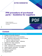 Sumitomo - PPA - Procedure - of - Purchased - Parts - Guideline - For - Suppliers