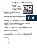 P42 Part 2 Pronunciation Exercises For LEP798 With Mysterious Al - Computer Version
