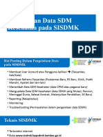 Mekanisme Pengelolaan Data SDM Kesehatan Pada SISDMK Website