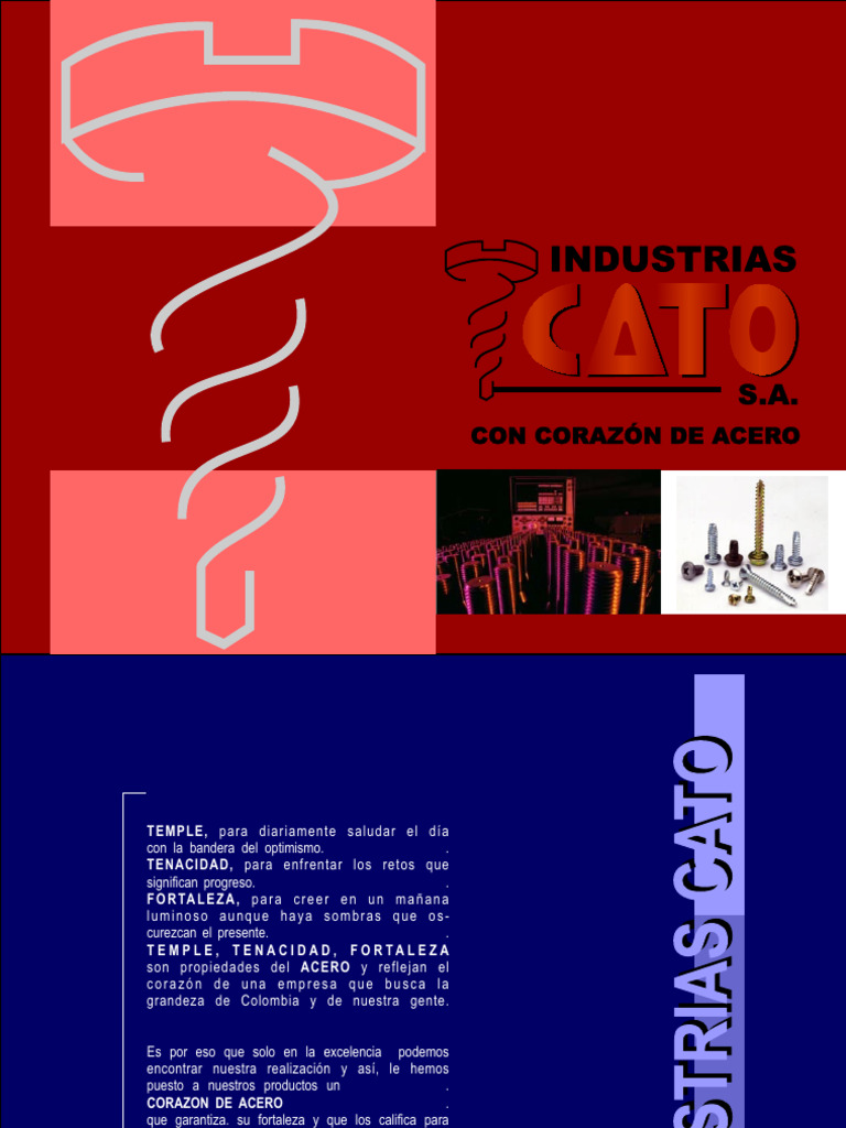 Catalogo Completo Productos CATO PDF Tornillo Calidad