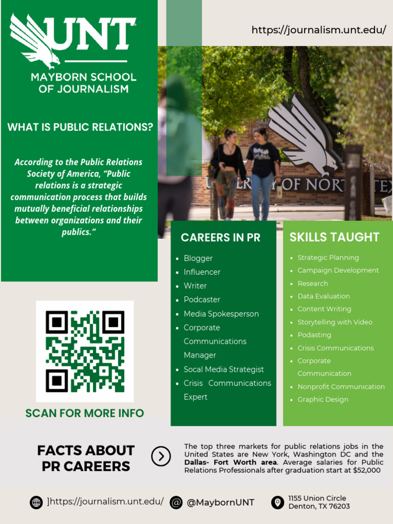 PR Careers and Courses at UNT | PDF | Public Relations | Human ...