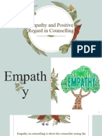 Empathy and Positive Regard in Counselling