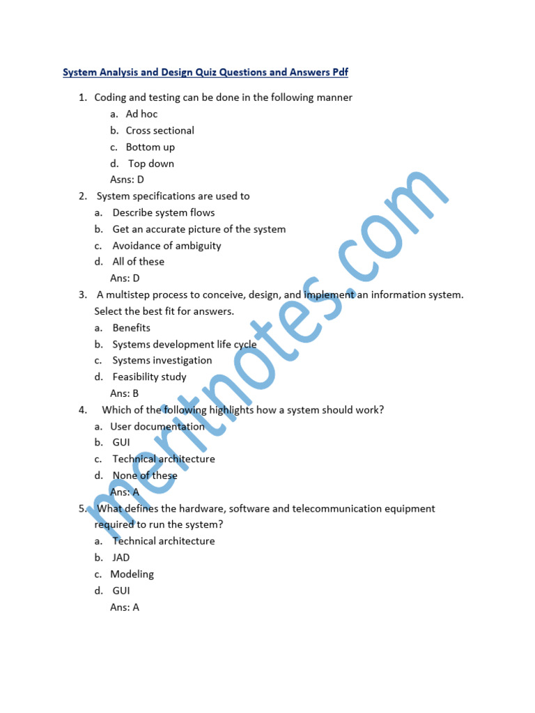 System Analysis and Design | PDF