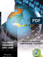 MTech Computational Techniques - Brochure