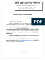 Comunicado Feira Do Conhecimento Tarumã 2023 PDF