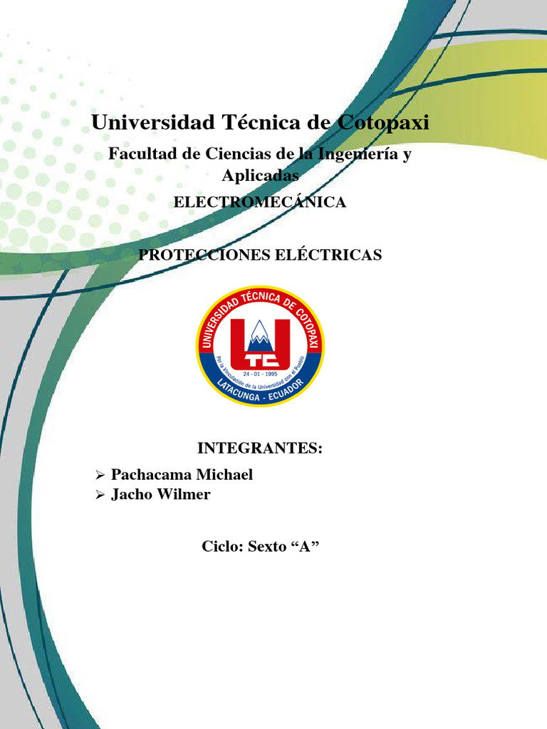 Protecciones Electricas, Pachacama, Jacho | PDF | Transformador ...