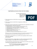 CASA - Legal Questions and Answers For GALs 2010