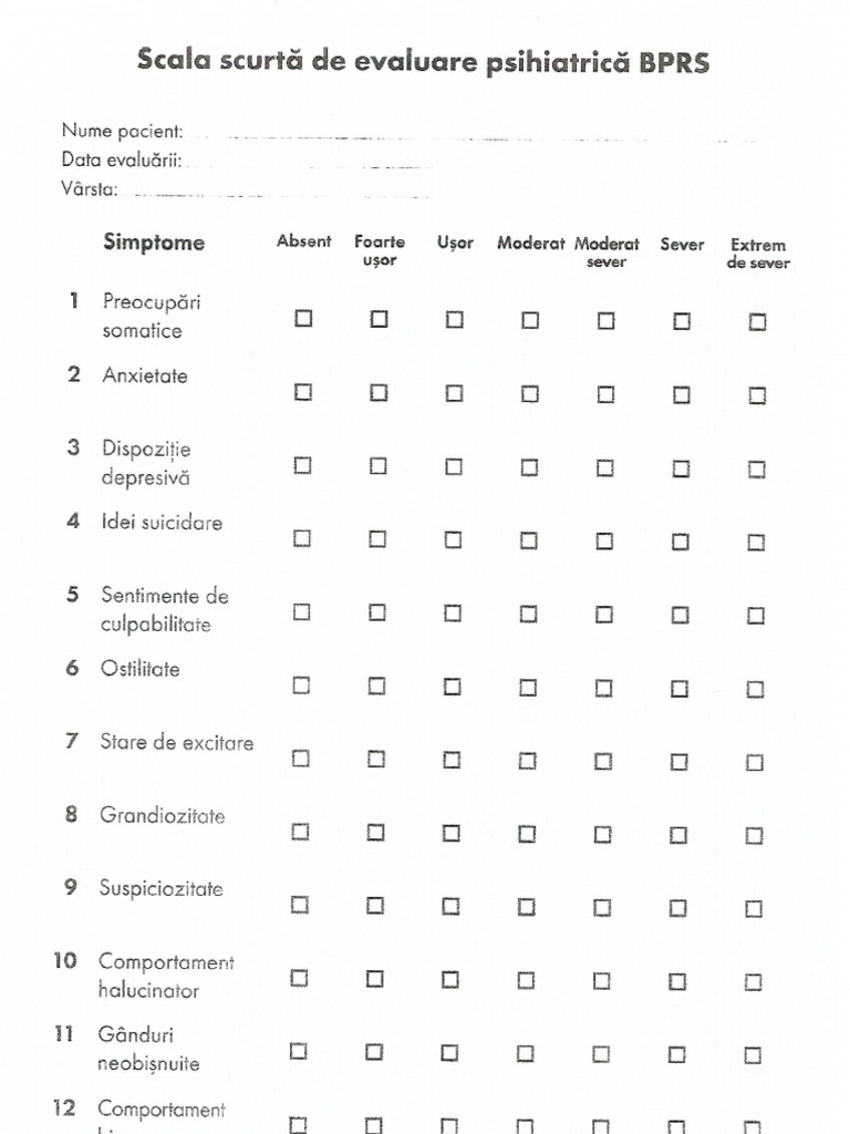 BPRS | PDF