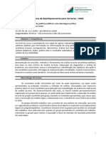 Análise Ex Ante - Programa Do Curso