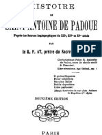 Histoire de Saint Antoine de Padoue