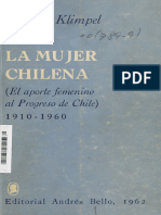 La Mujer Chilena 1910 1960 2