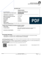 Certificado de Inscripcion: Regimen General Empresas Unipersonales