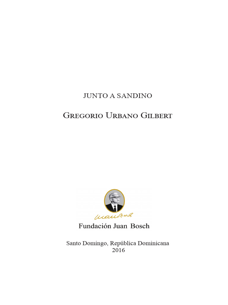 Gregorio Urbano Gilbert-Junto A Sandino-Fragmentos | PDF | Nicaragua ...