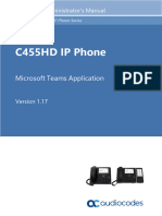 c455hd Ip Phone For Microsoft Teams User S and Administrator S Manual Ver 1 17