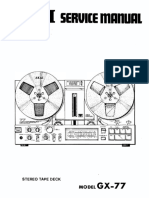 Akai GX-77 Stereo Reel To Reel Tape Recorder Service Manual + Schematics PDF