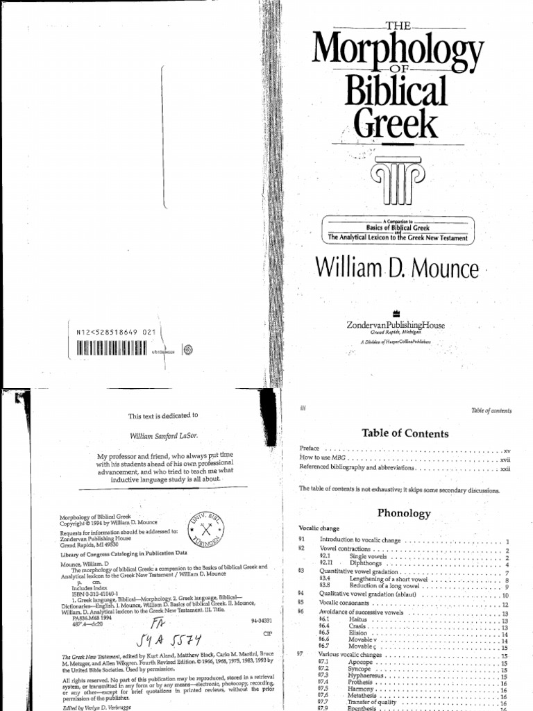英語 テキスト Mounce The Morphology of Biblical Greek | PDF | Linguistics