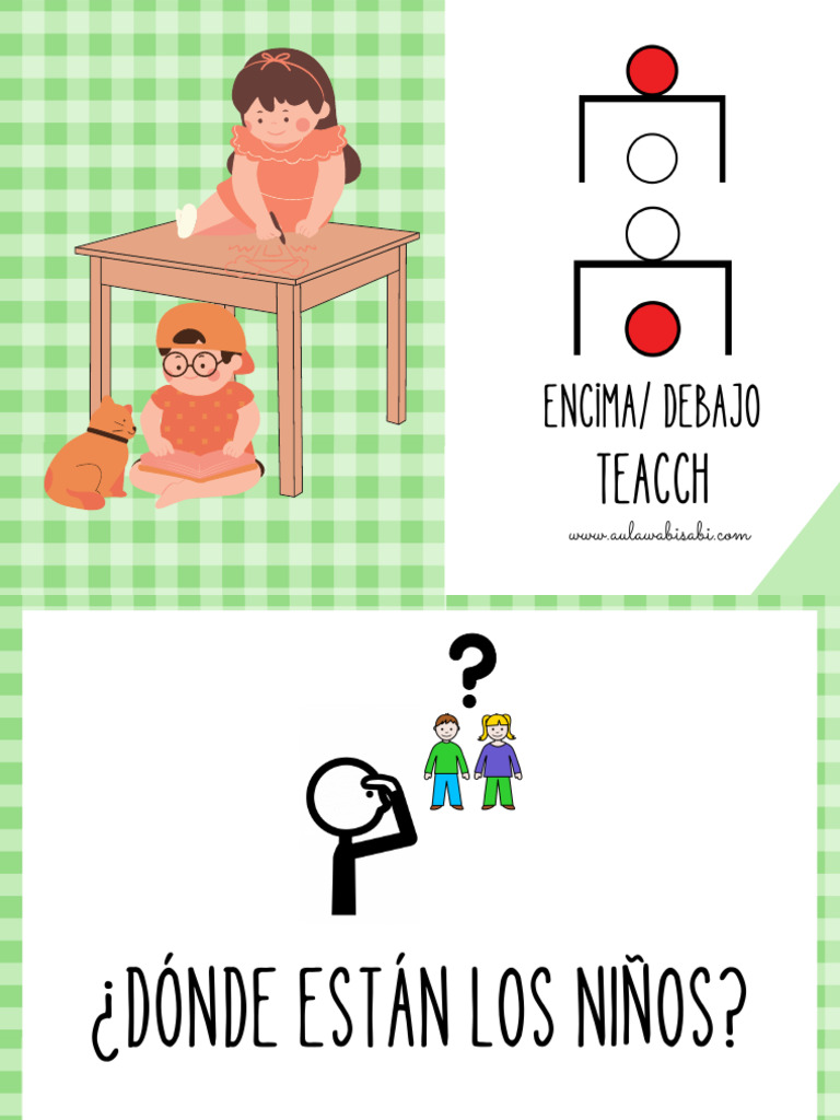 Encima y Debajo TEACCH 7aatos | PDF | Salud y bienestar