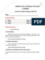 Project Proposal Format 22