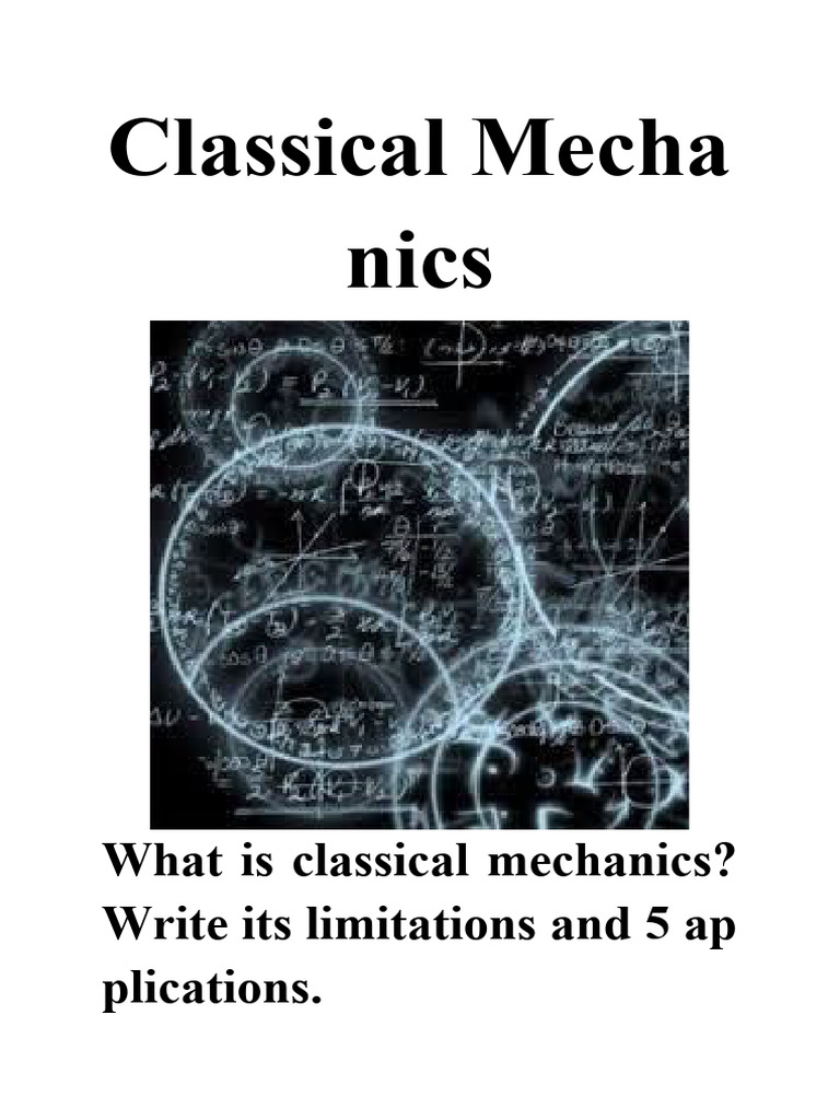 Classical Mechanics | PDF | Mechanics | Force