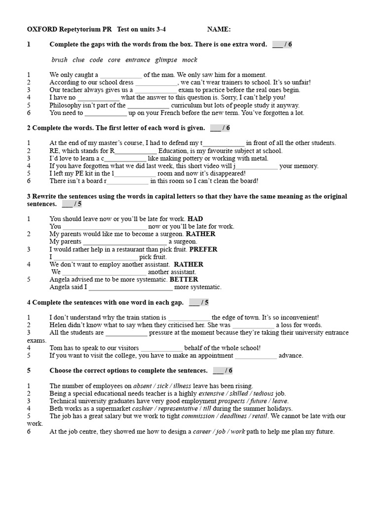 Oxford repetytorium pr test on3 4 pdf internship job hunting