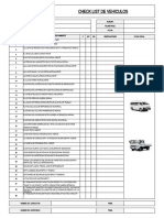 Inspeccion Pre Operacional de Vehiculos