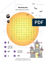 HALL26 - Music Worksheet - Word Search