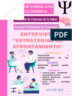 Entrevista 'ESTRATEGIAS DE AFRONTAMIENTO''