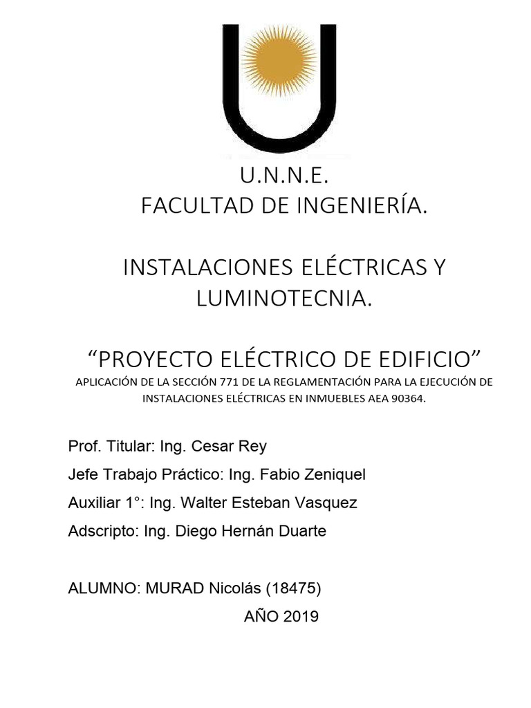 Proyecto Edificio Pdf Fusible Eléctrico Ascensor